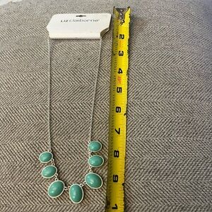 Liz Claiborne Teal and Silver Necklace